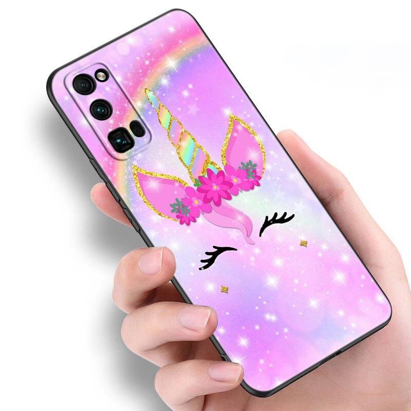 Rainbow Unicorn on We Heart It Case For Huawei NOVA 8 9 Pro 8i 7i 7SE Y60 5T Mate 40 30 20 10 Lite Honor 50 30 Premium Pro + 30S