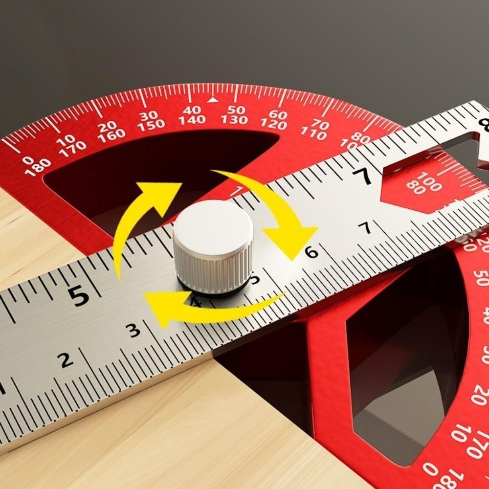 0-180 Degrees Construction Protractors 8/12 Inch Angle Ruler Angle Protractor  Woodworking