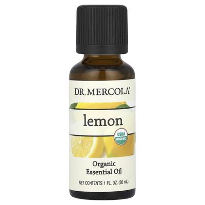 Dr. Mercola, Organic Essential Oil, Lemon, 1 Fl Oz (30 Ml)