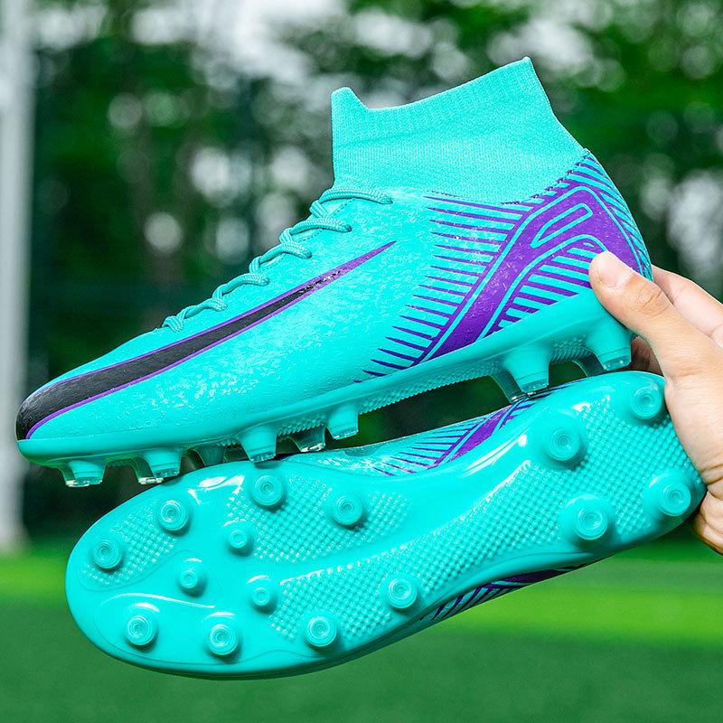 European Cup New Broken Nail Football Shoes Men's High-top Adult Large Size Youth Training Long Nail Sports Shoes Women