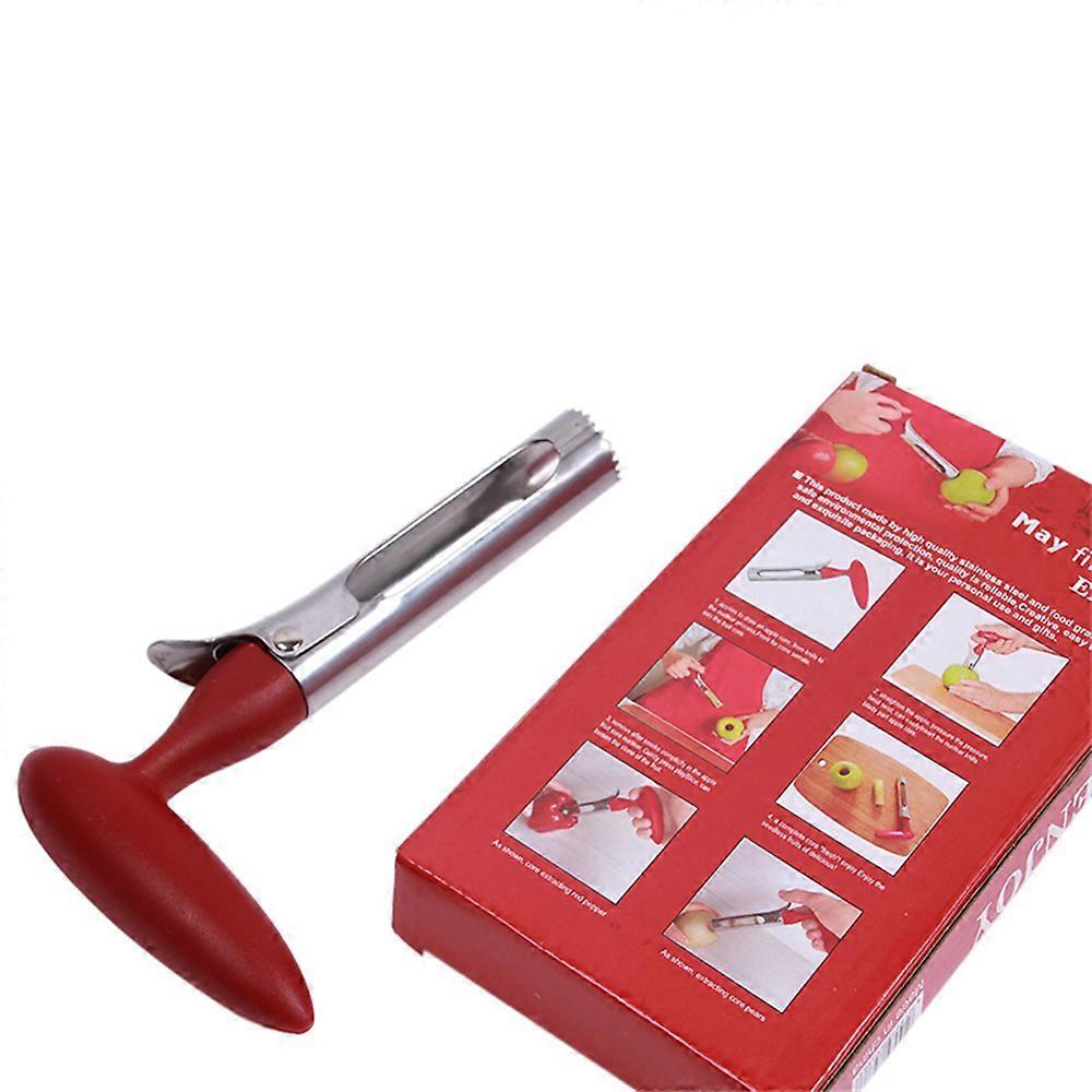 Stainless Steel Apple Corer,Multifunction Apple Corer Tool with Ergonomic Handle Less