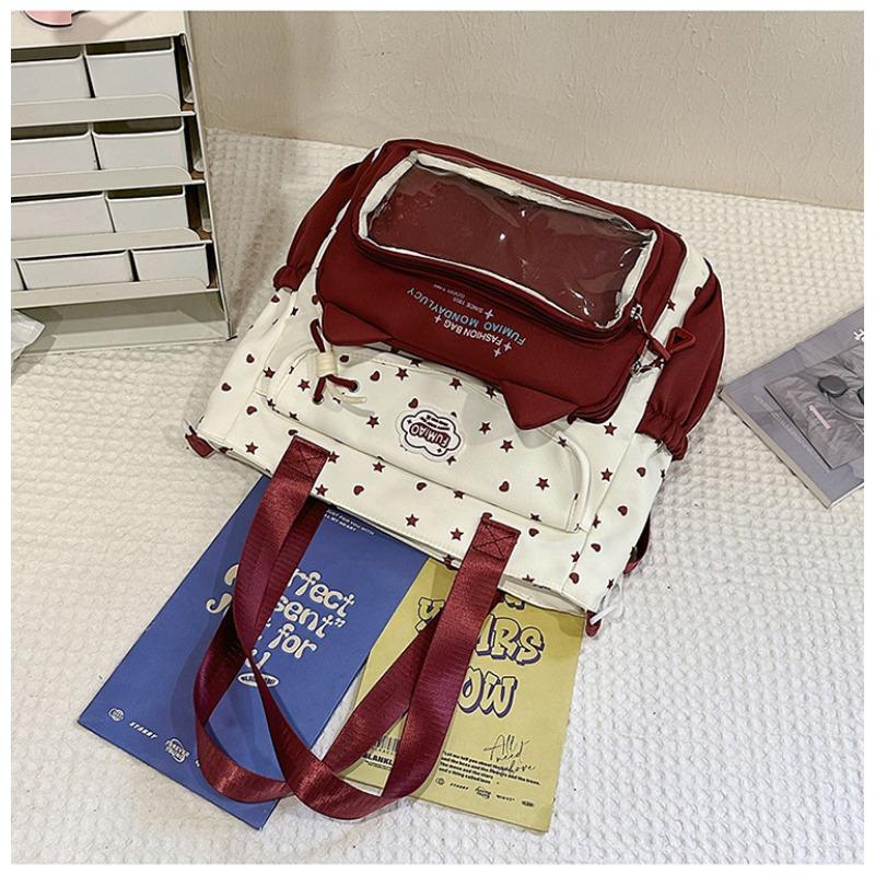 Cute Star Cat Junior High School Student Schoolbag Large Capacity High School Student Backpack Small Fresh Girl Pain Bag Baby Bag