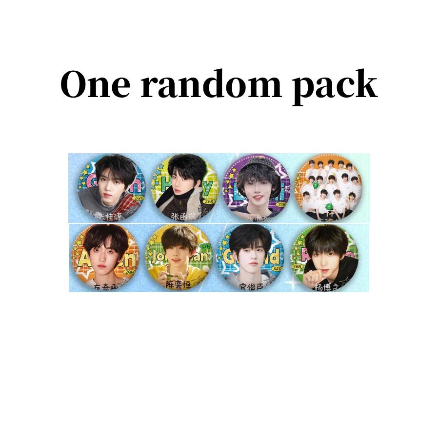 TF FAMILY 4th Gen AR Glitter Badge, Blind Box Collectible Tin Pin, 75mm One random pack *1ea