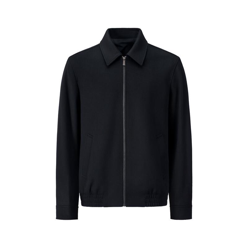 GIOVANNI VALENTINO Men's 100% Wool Lapel Casual Jacket