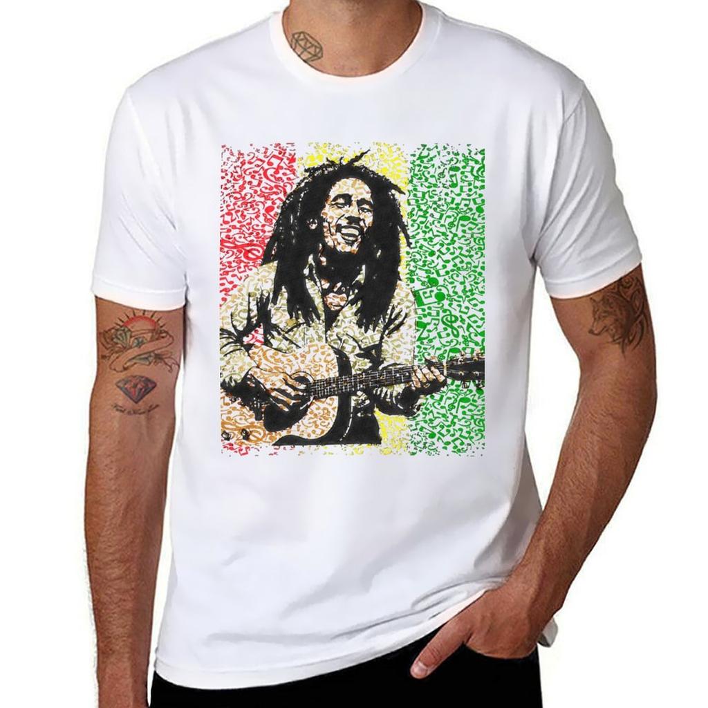 Rhythmic Joy Bob Marley TShirt Basic Lightweight Short Sleeve Tee