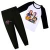 Children's Summer Sports T-shirt And Pants Two-piece Sportswear Set Half-sleeve Printed Suit