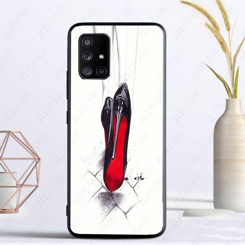 Pouzdro na telefon s botami na vysokém podpatku pro Samsung Galaxy A13 A53 A11 A12 A32 A22 A52S 5G A10S A41 A42 A33 A20E A30S A40 A51 A71 A21S Pouzdra