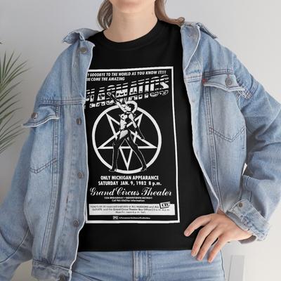 PLASMATICS GCT Flyer 1982  Short Sleeve Tee Unisex T-Shirt