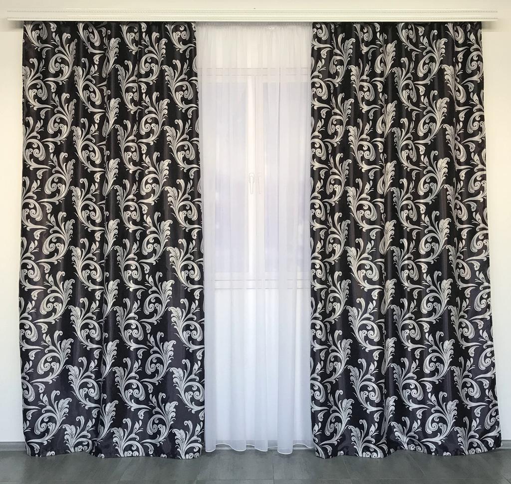 Luxuriöse Verdunkelungsvorhänge für Wohnzimmer, Schlafzimmer, Modische Verdunkelungsvorhänge für Wohnzimmer, Schlafzimmer, lichtdicht 150x270 cm (2 Stück) ALBO