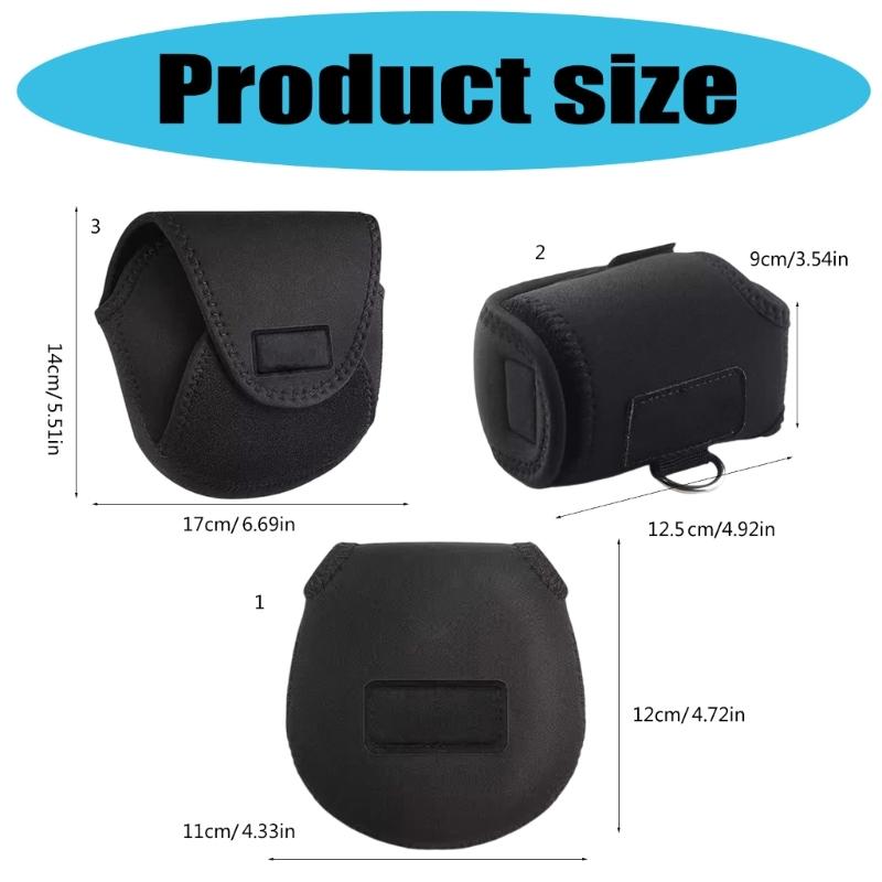 Fishing Reel Bag for Baitcasting Drum Raft Reel Storage Bag Pouch Protector Cover Scratchproof Case Carry Bag