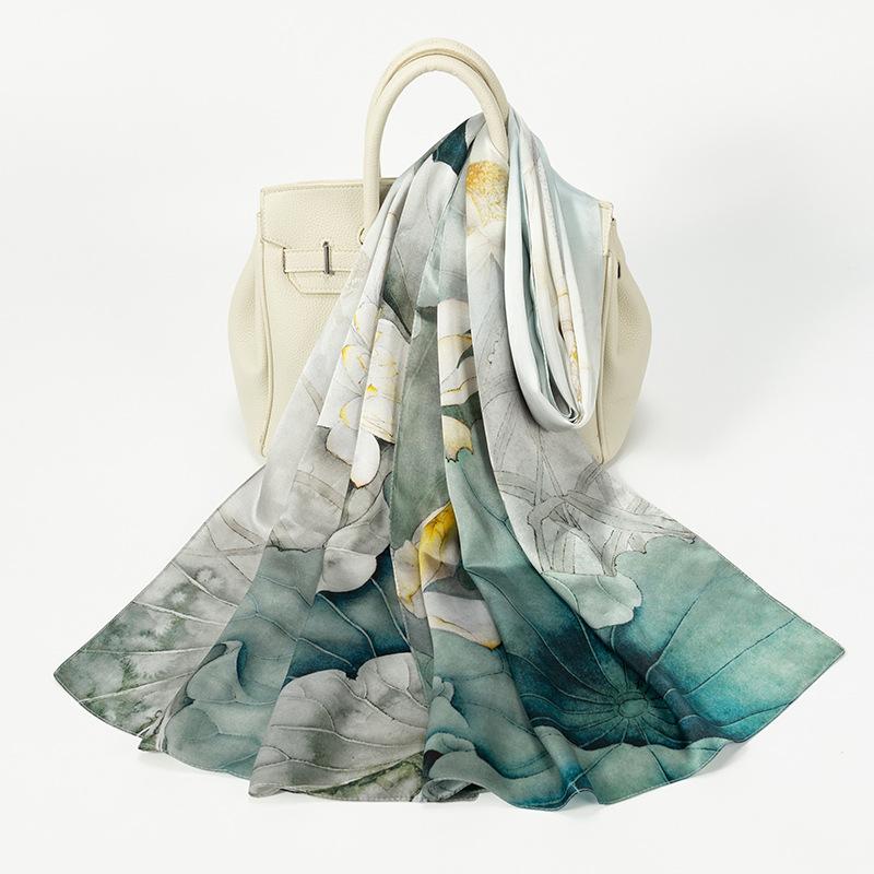 Shanghai Story New Mulberry Silk Scarf for Women In Summer Thin and Versatile Hangzhou Silk Shawl Gift Scarf for Mom