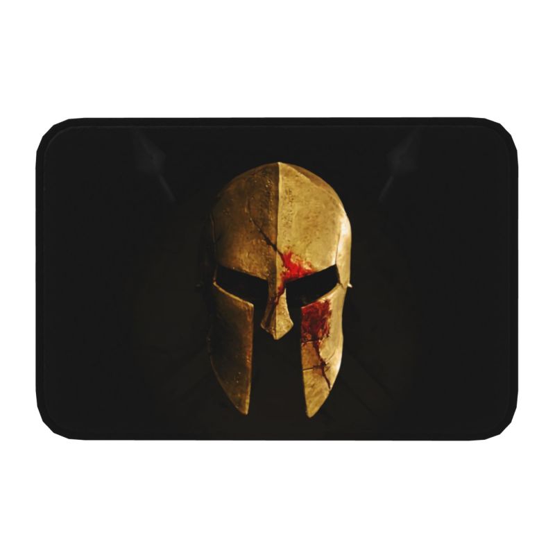 Op maat Gemaakte Spartan Race Sparta Spirit Deurmat Antislip Entree Badkamer Keuken Vloer Deurmat Tuinmat Tapijt Voetmat 40cmx60cm