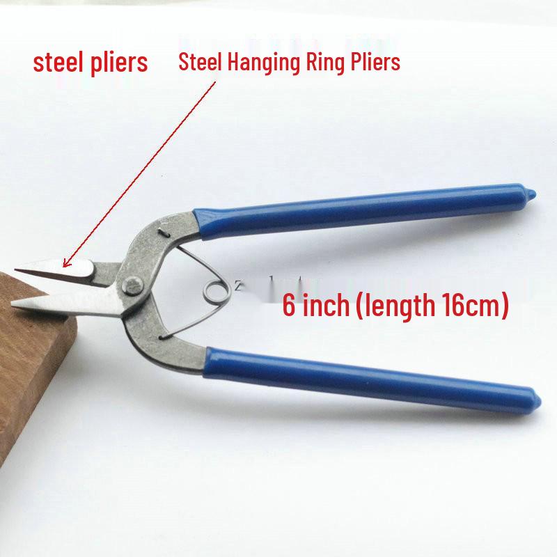 Jewelry Tools: Split Ring, Spreading, and Shaping Pliers with Plastic Handles for DIY Accessories.