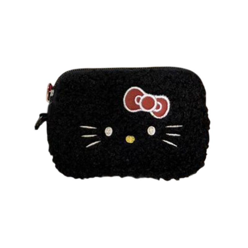 

Sanrio Hello Kitty Cute Cartoon Makeup Bag Portable Small Item Storage Bag Travel Headphone Bag Coin Purse Ccd Storage Bag чёрный