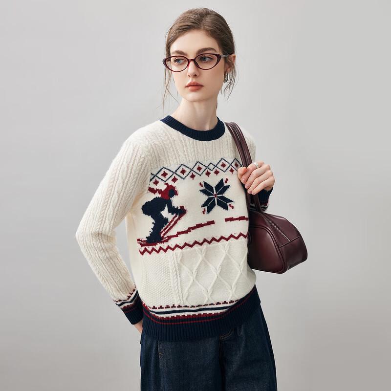 Komom Boca 2025 Women's Jacquard Cashmere Sweater