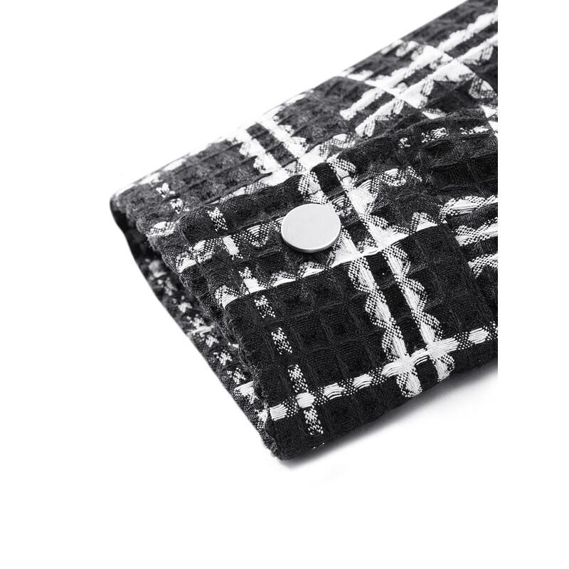 Veste à carreaux noirs et blancs pour homme GXG