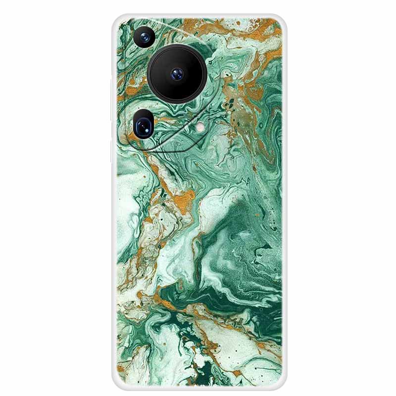 For Huawei Pura 70 Case Marble TPU Soft Transparent Silicone Back Covers For Huawei Pura 70 Ultra Case 70ultra Cool Pura70 Pro+