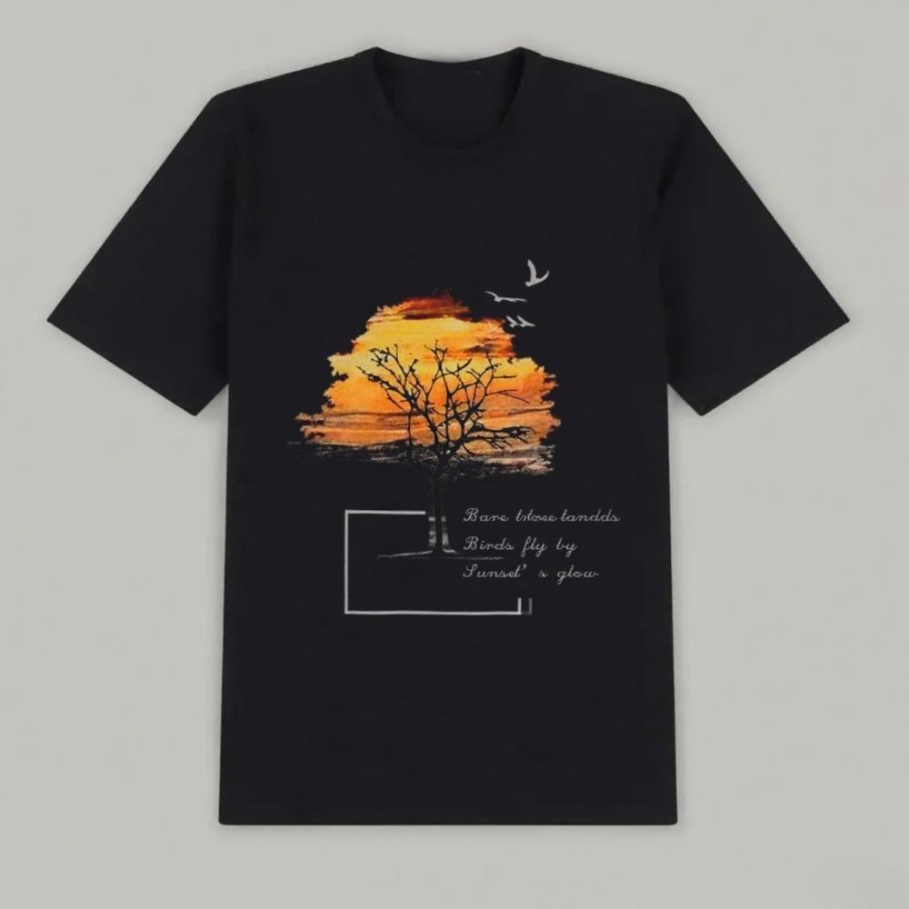 Street Daily Style High-quality Printed Cotton Short-sleeved Couples Are Fashionable Casual and High-quality Hot Trend T-shirt