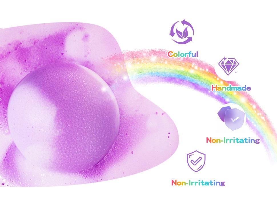 Glow-in-the-Dark Kids Bath Bomb Set with Surprise Toy - Perfect Christmas Gift for Boys and Girls