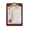 Miniature Menu Board Mini Clip Board with Menu Card Doll Accessory for 1/6 1/12 Doll Mansion Cafe Restaurant Scene