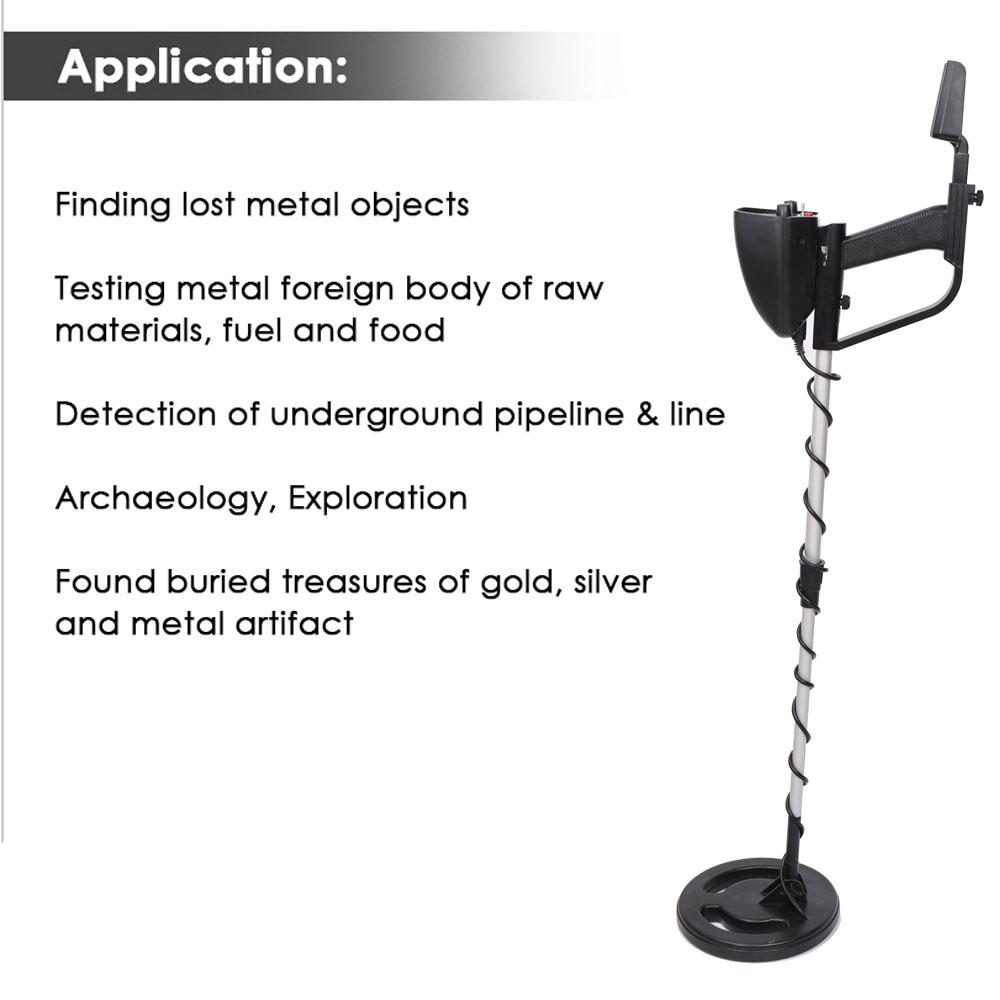7.9 Inches 110mA Professtional MD-4040 Metal Detector Under Ground Adjustable Gold Detector Treasure Hunter Tracker Seeker Metal Circuit 7.2-9.6V