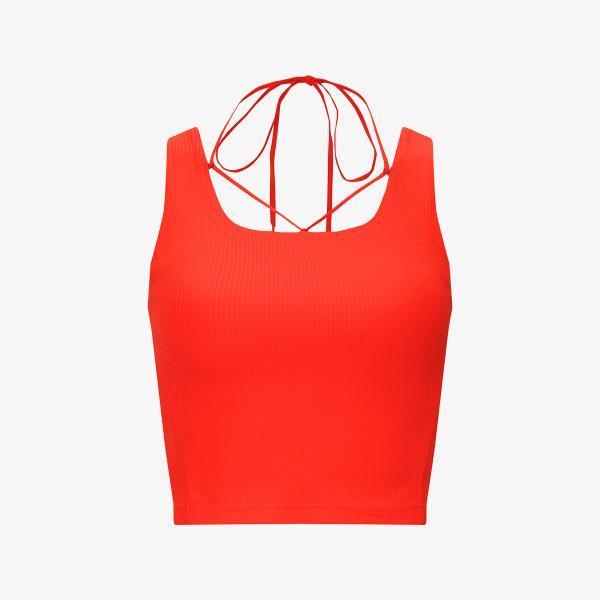 

Fila Ribbed Bra Top Detachable Strap Fs253it02f001 820 oranges/W85(WS)
