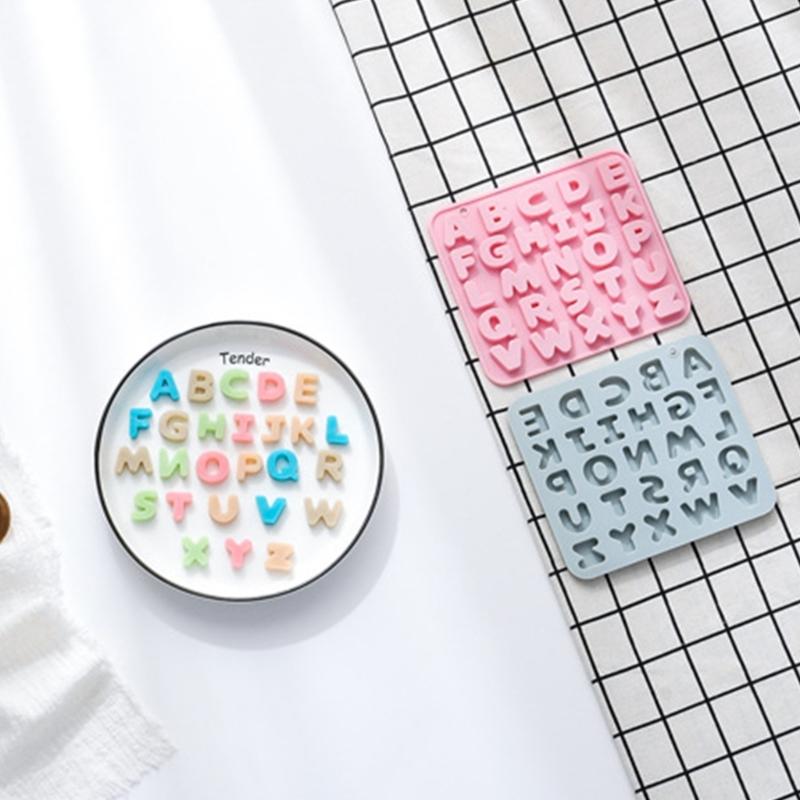 Silikonform in Buchstabenform Fondant Schokoladenform DIY Kuchen Dessertform Zuhause Küche Backen DIY Zubehör