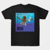 Men Black Print T-shirt Nirvana | Nevermind No-Cut Transfer Paper Print Cotton Tshirt