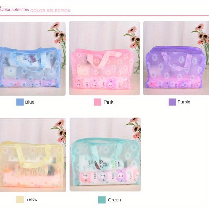 High Quality Floral PVC Cosmetic Bag Portable Travel Organizer for Makeup & Toiletries