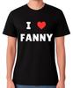 I Love Fanny Funny Slogan Graphic T-Shirt Novelty Pussy Gift Unisex Tee