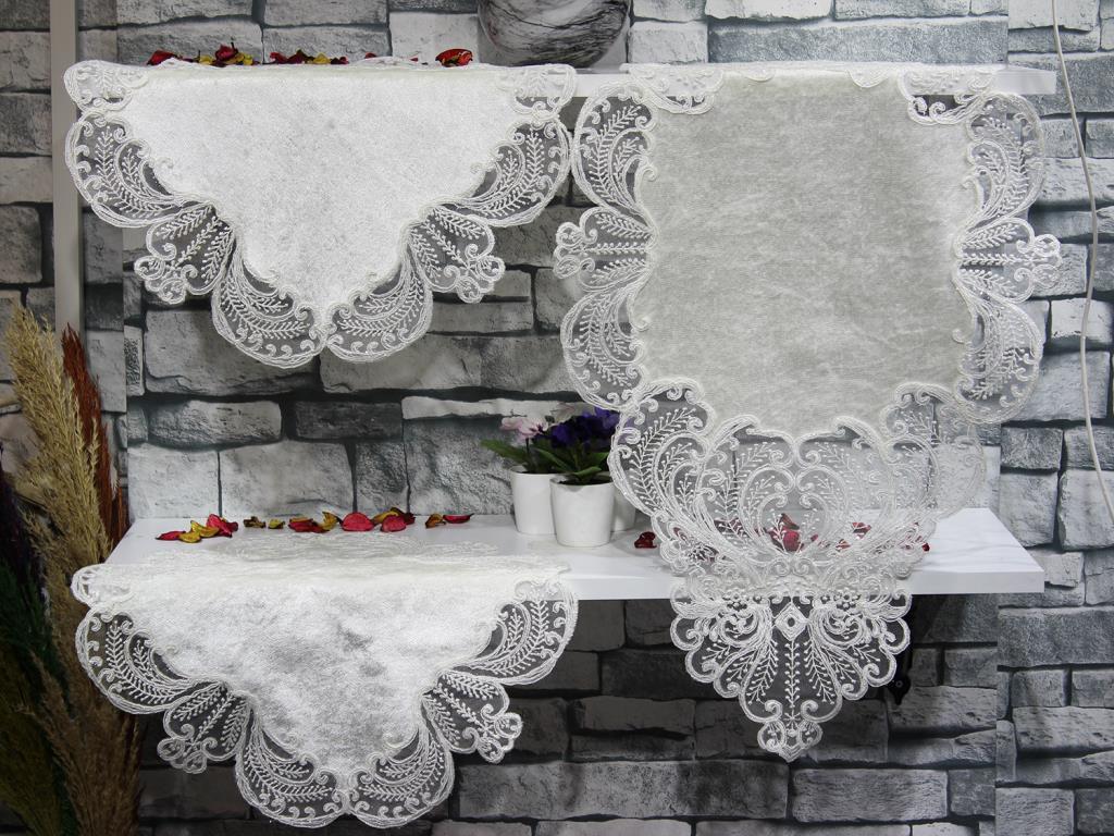 

Dowry World Yasemin Обеденный сервиз из 3 предметов Кремовый