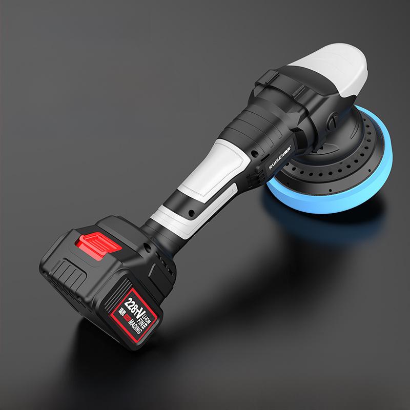 Polisseuse de voiture sans fil 21 V: Machine à cirer et polir excentrique rechargeable avec batterie au lithium