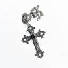 2pcs  Crucifix Pendant Neckchain Gothic Necklace Fashionable Unisex Accessory