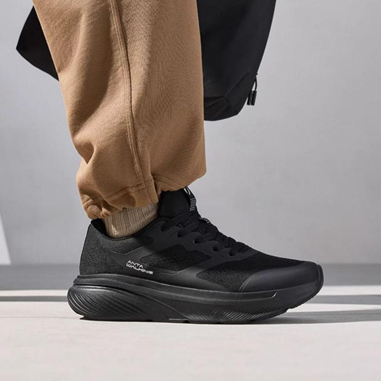 Anta Shunxing Lite Bequeme Vielseitige Rutschfeste Verschleißfeste Atmungsaktive Low-Top Trainingsschuhe Herren Sneaker Schwarz 112517793-9