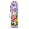 1PC Mixed Wildflower Bouquet Floral Print 750ml Color Plastic Sports Water Bottle Leakproof Flip Straw Lid Suitable for Sports Office Home Use