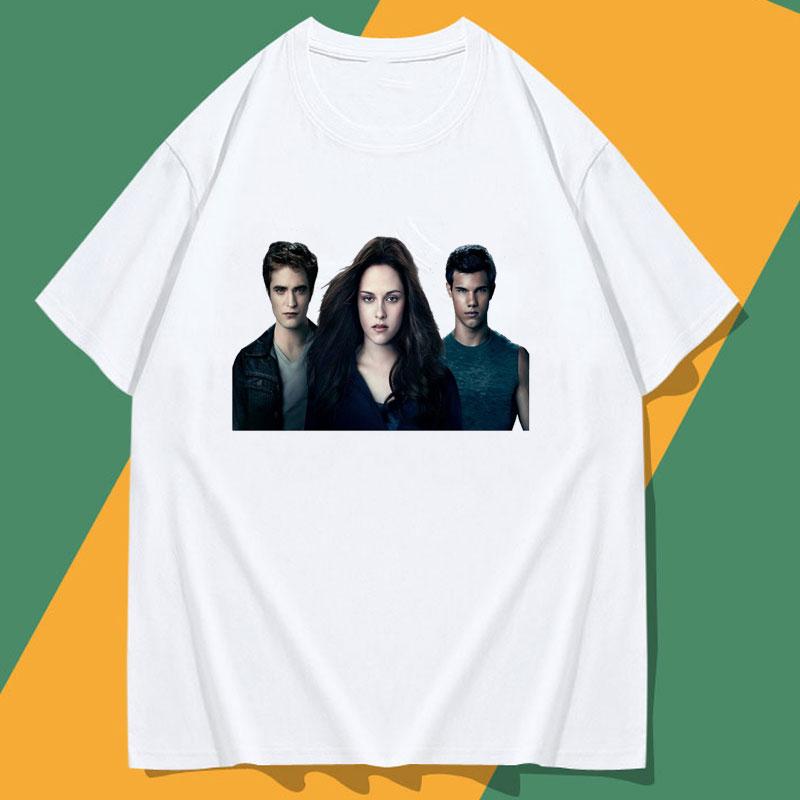 Twilight Saga Fans Tshirt Uampire Camisa Polyester Material Comic Vampires Wolves Rounisexce New Style Picture Y2k Clothing