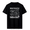 Funny Math Printed Tshirt Summer Unisex Clothing Casual Loose T Shirt Oversized Cotton Streetwear Unisex Oneck Tshirt Tees
