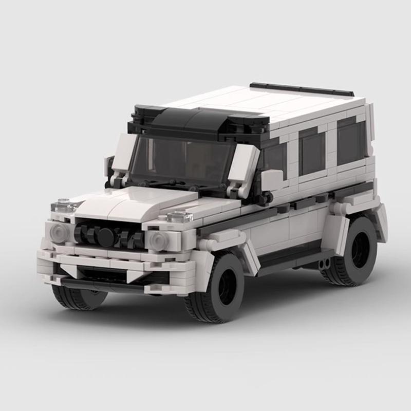 Technical Car MOC Truck For Mercedesed Benzed G63 6x6 SUV and Trailer Speed Off Road Vehicles Sets Building Blocks Kid Toys Gift