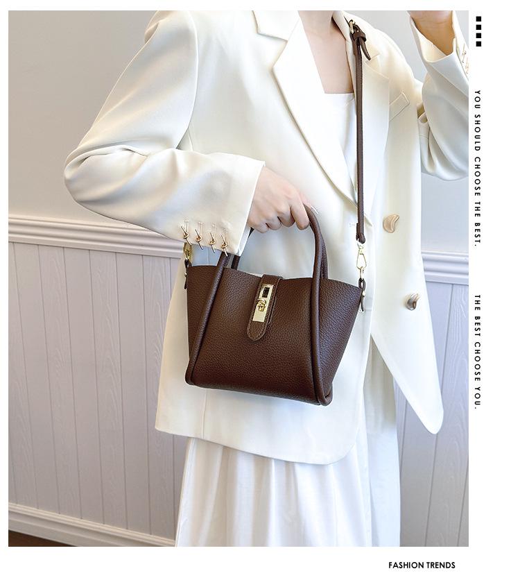 Damen 2024 Winter High-End Nischendesign Einzelschulter Handtasche Bestseller - Korb Crossbody Bucket Bag