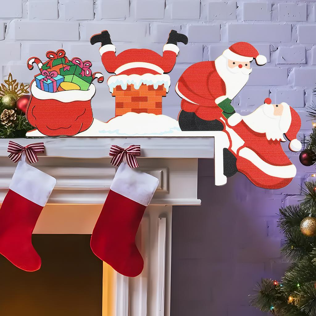 Christmas Wooden Ornament Christmas Party Decoration Xmas Santa Claus Snowman Pendants Navidad Natal New Year Gift 2026