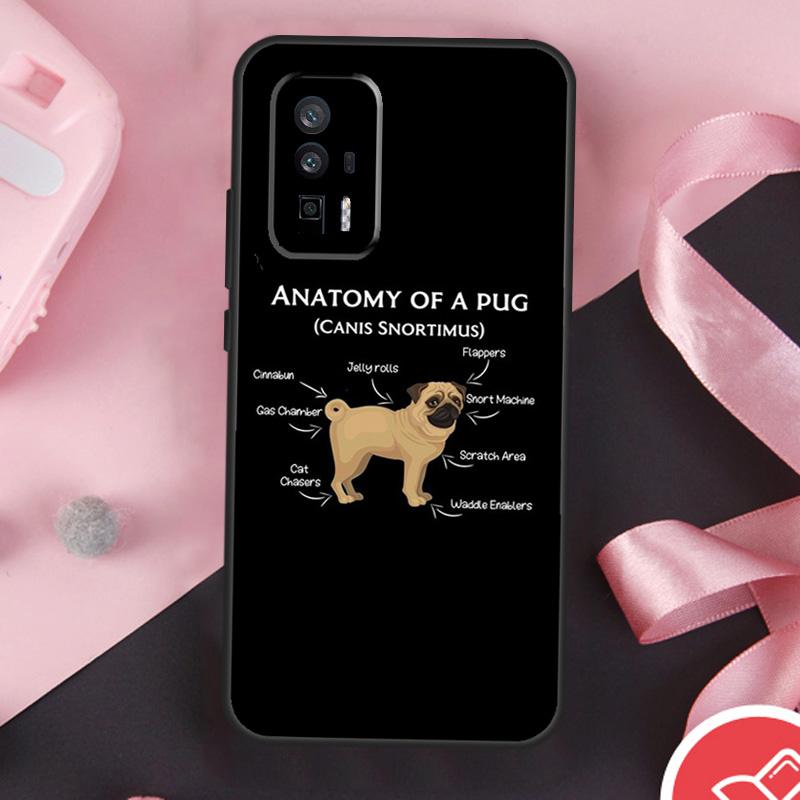 Cute Pug Dog Case For Xiaomi 15 Ultra Mi 13 14 11T 12T 13T 14T Pro POCO X7 Pro X3 X5 X6 F5 F6 F7 Cover
