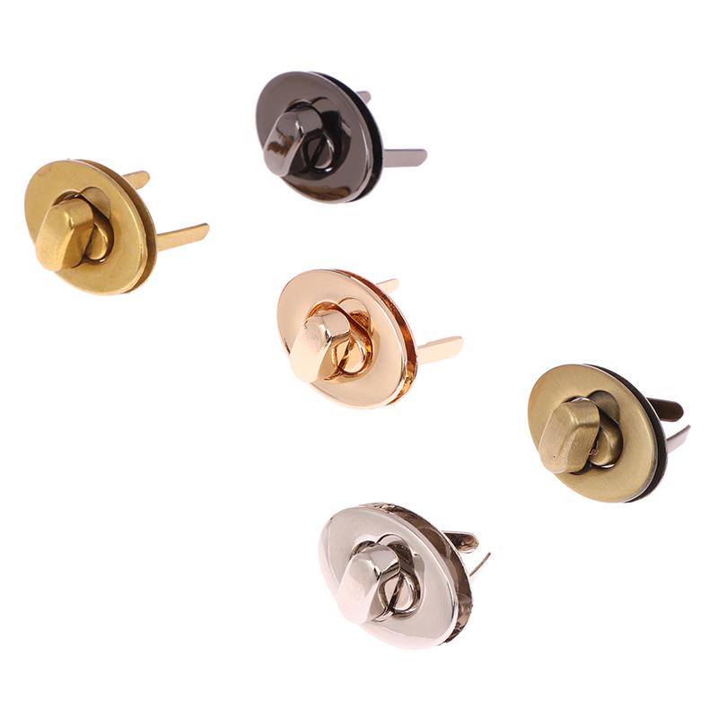 1Pc Metal Oval Twist Lock Durable Clasp Turn Lock For Diy Handbag Bag Purse Luggage Hardware Closure Bag Parts Accessories