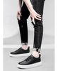 Men's 8CM Height Increasing White Sneakers - Large Size, Thick Sole, Casual Sports Shoes