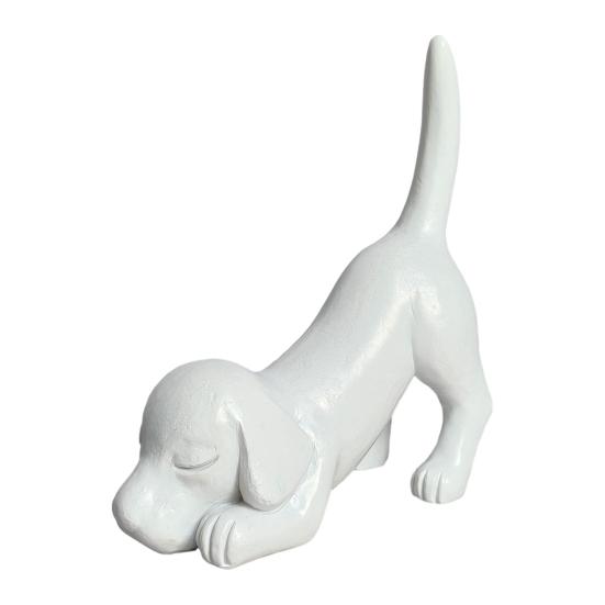 Dog Stretching Ring Holder Cute Dachshund Dog Tail Ring Organizer Resin Puppy Jewelry Holder for Desk Bedroom Decor Gift for Dog Lovers