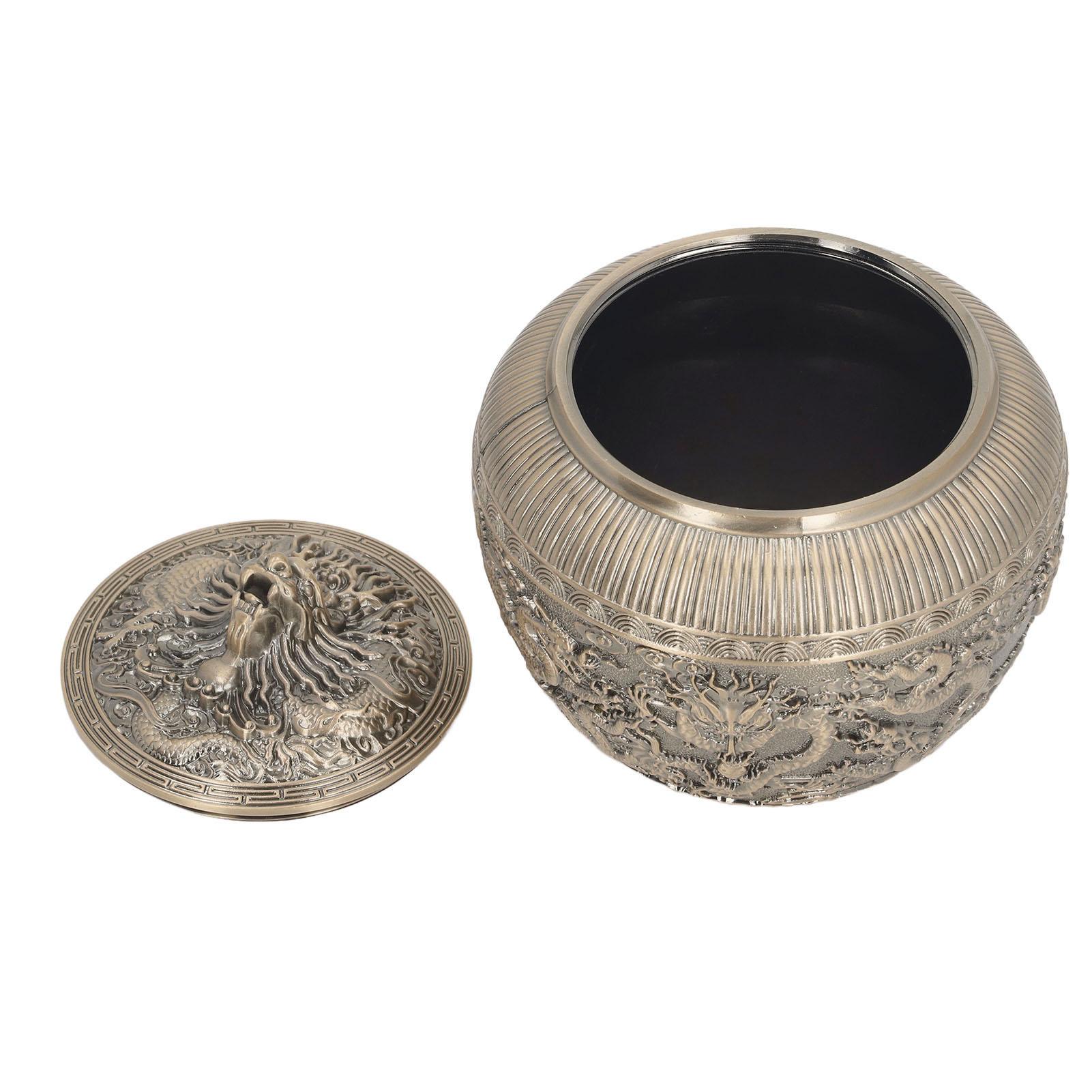 Банка для чая Винтажная из сплава Банка для чайных пакетиков Декоративная Контейнер для хранения листового чая Многоцелевая банка для чая для кухонного шкафа