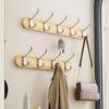 No-Punch Bamboo Wall Coat Rack