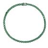 Emerald Green Zirconia Tennis Necklace