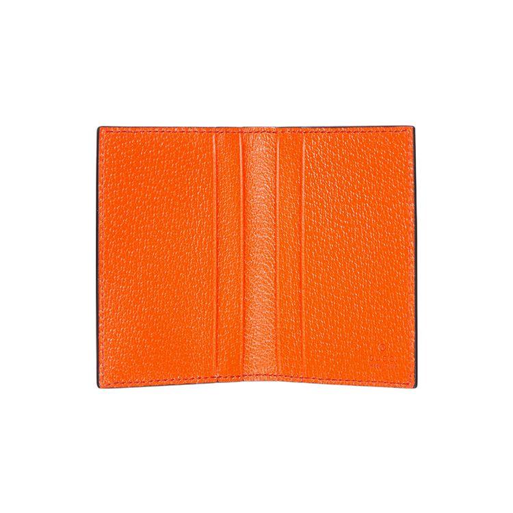 Gucci Bold Letter G Detail Leather Card Holder Men Accessories Black 739360-1AAJA-1191