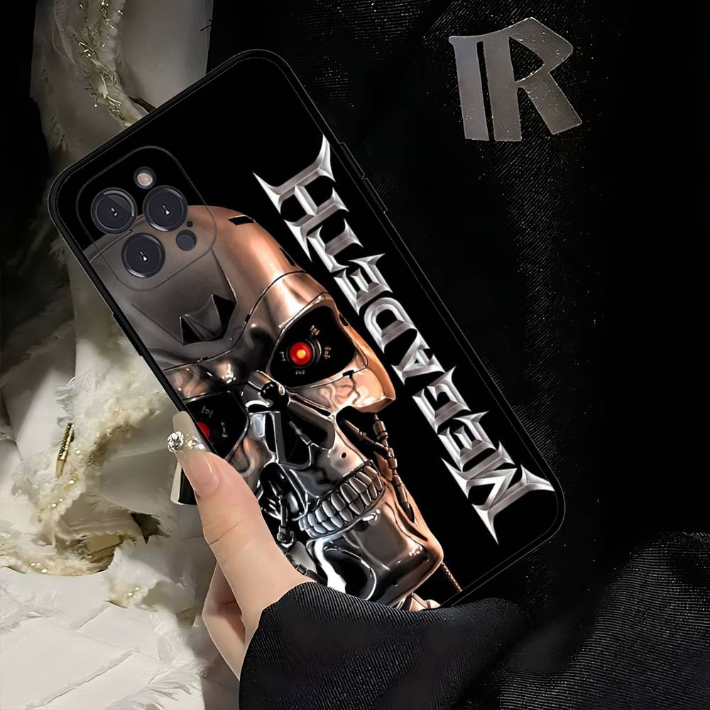 Music Band M-Megadeth Black Soft Phone Case For IPhone 16 15 14 13 11 12 17 Pro Max Mini Plus