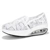 Rocking shoes women's summer new fly-woven mesh breathable casual mother shoes one-pedal platform women's shoes